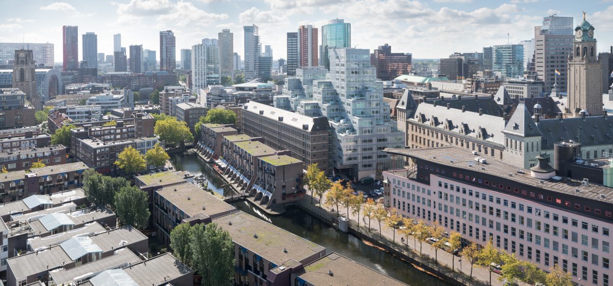 Uitzicht op de binnenstad